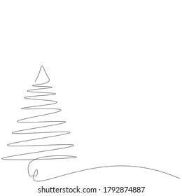 Christmas trees background vector illustration 