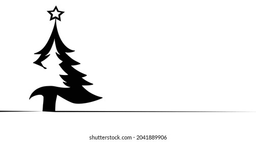 christmas trees candle on chalkboard