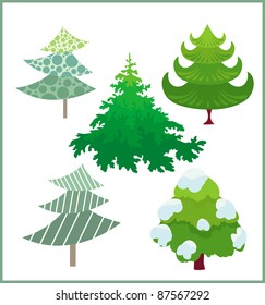 Christmas trees collection