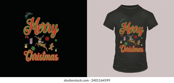  Christmas trees, and festive decorations are popular symbols of the season in many cultures T-shirt Decign