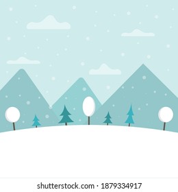 Christmas Trees. Flat design. Vector. Illustration	