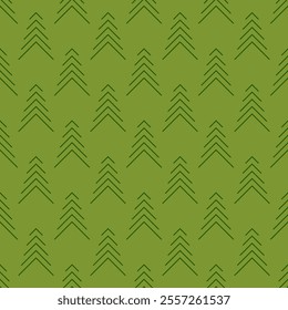 Christmas trees green abstract pattern. Vector illustration.