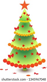 christmas trees having cute design 