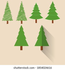 Christmas Trees icon - Icons of christmas trees in various styles for website, user interface, and graphic design projects.