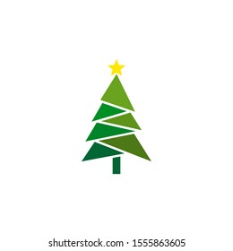 Christmas trees icon isolated on white background. Vector illustration. EPS10
