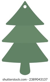 Christmas trees icon isolated on white background.