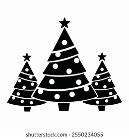 Árboles de Navidad Icon Arte vectorial Imagen