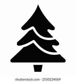 Árboles de Navidad Icon Arte vectorial Imagen