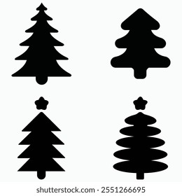 Christmas trees Icon Vector art
