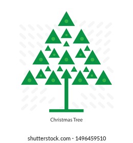 Christmas trees icon, vector simple design