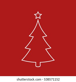 Christmas Tree Outline Images Stock Photos Vectors Shutterstock