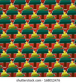 Christmas trees pattern