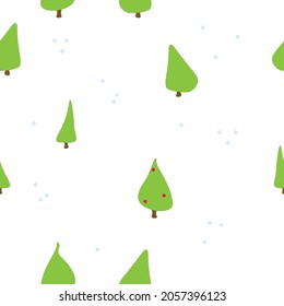christmas trees pattern holiday winter