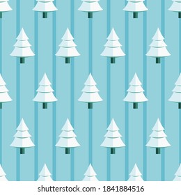 Christmas trees pattern, Christmas seamless background, Christmas concept, Christmas background for you design, vector.