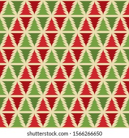 Christmas trees pattern. Vector illustration