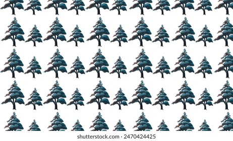 Weihnachtsbäume nahtloses Muster Design