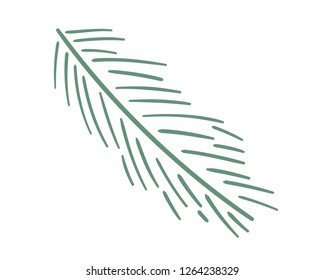 Christmas tree's vector brunch. New year tree.