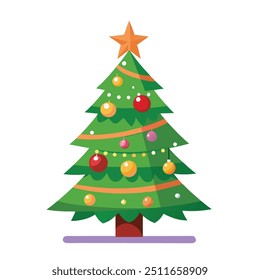 Christmas trees. vibrant vector design. Christmas trees icon design