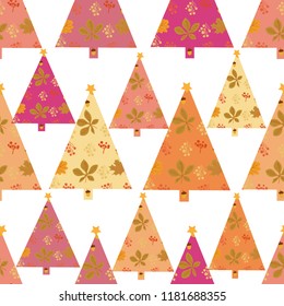 Christmas tree.Seamless pattern ,background,wallpaper.