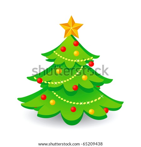 Christmas Tree Vector Stock Vector Royalty Free Shutterstock