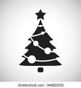 Christmas tree.vector illustration.