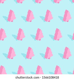 Christmas Trendy decoration pattern seamless. Xmas winter decoration background. New Year design vector illustration.
