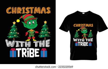 Christmas with the Tribe T-shirt design.