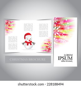 Christmas Tri-fold brochure modern design