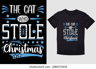 CHRISTMAS T-SHIRT THE CAT WHO STOLE CHRISTMAS 