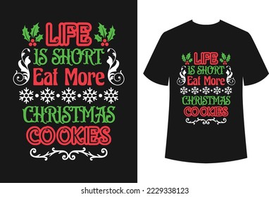 Christmas t-shirt design for all types of commercial use and also the file is easily editable. The design is best for t-shirt businesses and personal use.