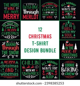 Christmas t-shirt design, Christmas design bundle, Christmas t-shirt bundle, t-shirt, Merry Christmas t-shirt design,