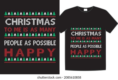 Christmas t-shirt design for Christmas Day.