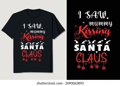 Christmas T-shirt Design Editable Vector