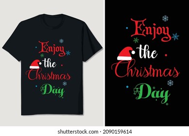 Christmas T-shirt Design Editable Vector 