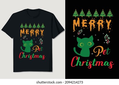 Christmas T-shirt Design Editable Vector