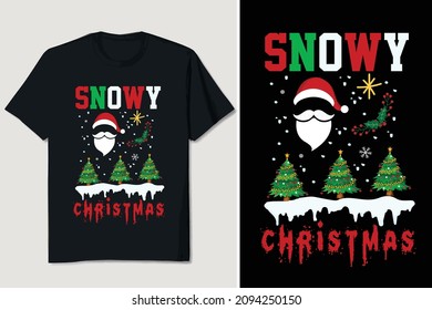 Christmas T-shirt Design Editable Vector