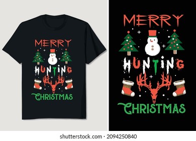 Christmas T-shirt Design Editable Vector
