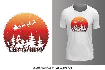 Christmas T-Shirt Design, Marry Christmas T-Shirt Design