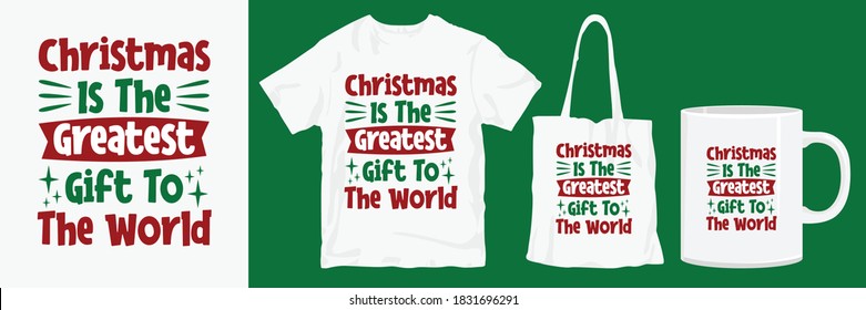 Christmas t-shirt design. Christmas merchandise designs. Christmas typography hand-drawn lettering for apparel fashion. Christian religion quotes saying for print.