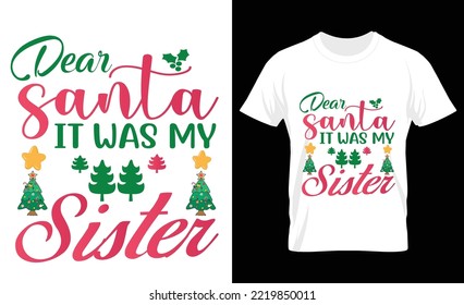Christmas t-shirt design. Christmas merchandise designs. Christmas typography hand-drawn lettering for apparel fashion.