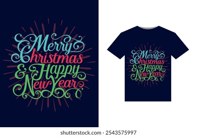 Christmas T-Shirt Design, Merry Christmas and happy new year T-Shirt.