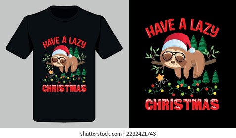 Christmas t-shirt Design. Merry Christmas t shirt design.