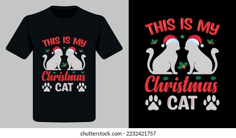 Christmas t-shirt Design. Merry Christmas t shirt design.