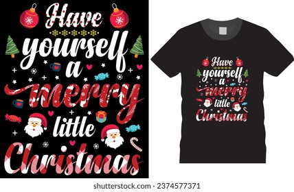 Christmas t-shirt design.   Merry Christmas T-shirts. Christmas t-shirt design ready for print fashion Santa Claus cards Christmas Tree Vector 