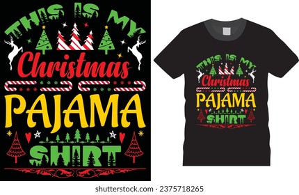 Christmas t-shirt design.  Merry Christmas T-shirts. Christmas t-shirt design ready for print fashion Santa Claus cards Christmas Tree Vector Template