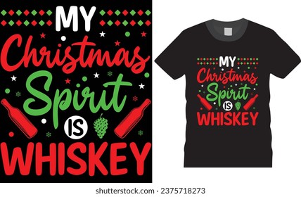Christmas t-shirt design.  Merry Christmas T-shirts. Christmas t-shirt design ready for print fashion Santa Claus cards Christmas Tree Vector Template
