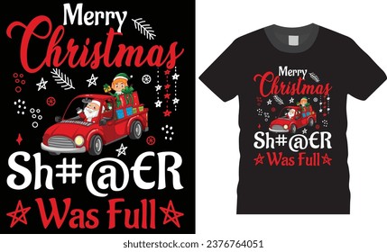 Christmas t-shirt design.  Merry Christmas T-shirts. Christmas t-shirt design ready for print fashion Santa Claus cards Christmas Tree Vector Template