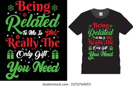 Christmas t-shirt design.  Merry Christmas T-shirts. Christmas t-shirt design ready for print fashion Santa Claus cards Christmas Tree Vector Template