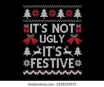 Christmas t-shirt design or Christmas poster, vector or Christ's birth t shirt, Christian festival. Ugly christmas sweaters are hot and overrated t shirt Design. Christmas ugly t shirt and  sweaters