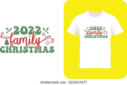 Christmas T-Shirt design, Retro Christmas Card, greeting, design, T shirt print, Good for t-shirt, mug, gift, printing press, holiday quotes, Retro Christmas T-Shirt Design Bundle
